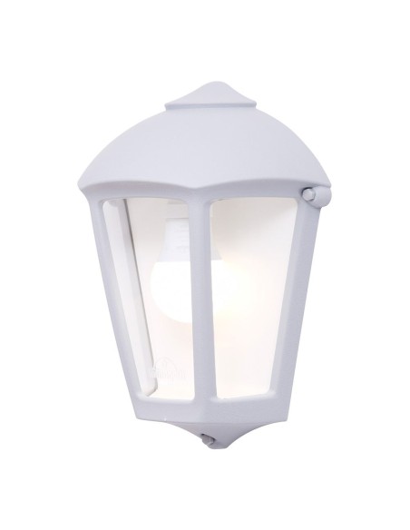 Fabio wall light white with clear glass E27