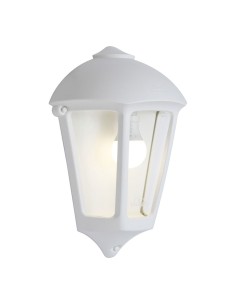 Giulio wall light white with transparent glass E27 IP55