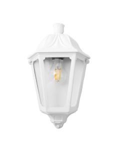 Iesse Wall Light White with Transparent Glass E27