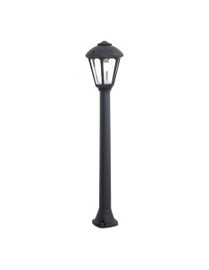 Farol baliza com poste modelo giaffa preto ø210 x 995 mm