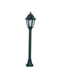 Farol baliza con poste modelo Mizar/Anna negro cristal transparente E27 220W