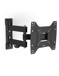 Suporte de Parede para TV Preto Duplo Braço Articulado 19 a 48 Polegadas Carga 20 kg