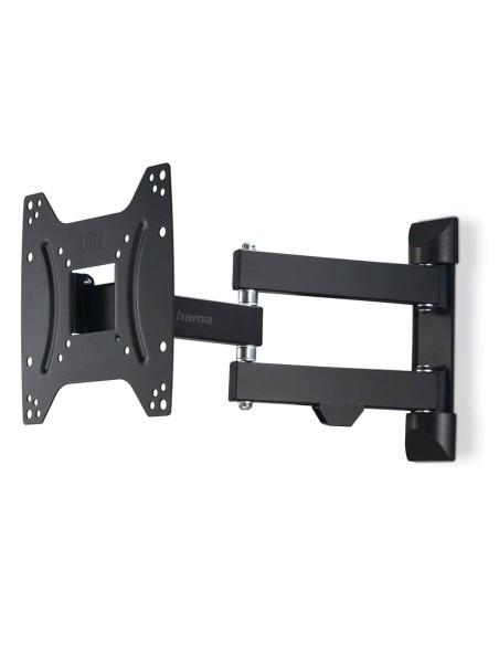 Suporte mural articulado duplo braço preto para TV 19 a 48 polegadas