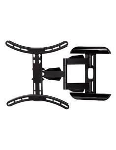 Suporte de parede para TV duplo braço articulado preto 32 a 65 polegadas carga 35 kg