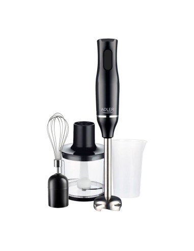 Frullatore a immersione con tritatutto e bicchiere AD4620 nero 800W