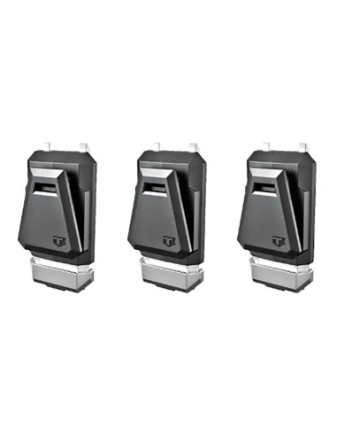 Cliptech Stacktech Bag Connector, 3 units with quick-release button