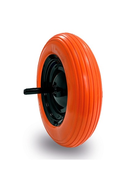 Puncture-proof wheel ø360 mm expanded polyurethane solid steel