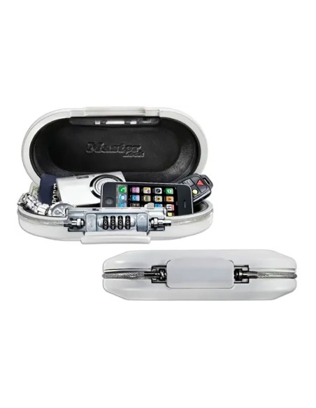 Portable Combination Lock ABS Security Box with Integrated Cable