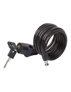 Cable enrollable con llave Bike Security ø0,8 x 180 cm