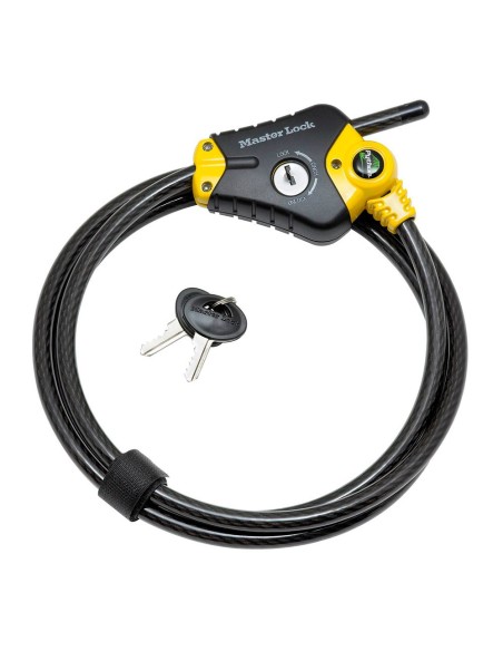 Adjustable Python Braided Steel Cable with Key Ø1 x 180 cm