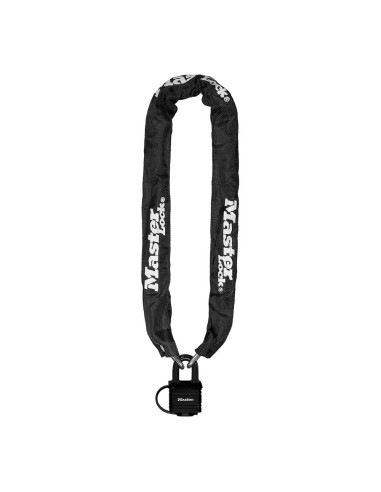 Cadeia de aço com capa de nylon e cadeado Bike Security 90 cm