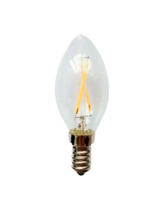 LED C35 E14 2W Warm Light 2000K Filament Candle Bulb