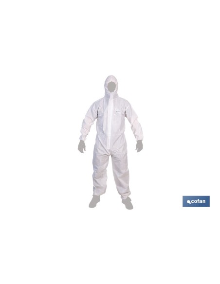 Combinaison jetable de protection type 5 et 6 blanche taille XL