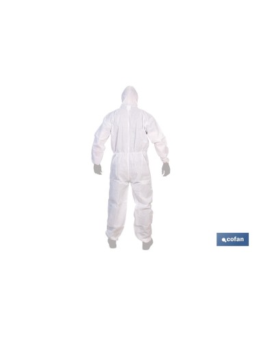 Combinaison jetable de protection type 5 et 6 blanche taille XL