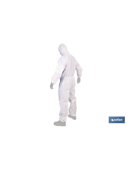 Combinaison jetable de protection type 5 et 6 blanche taille XL