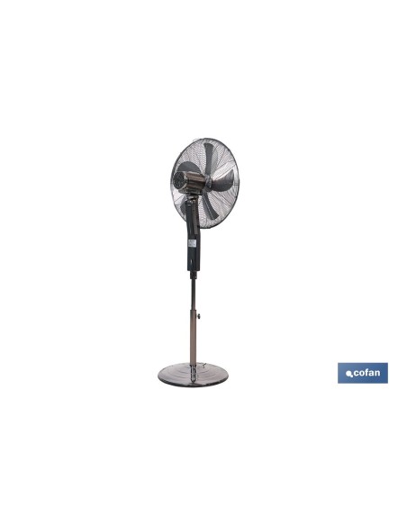 Ventilatore da pavimento oscillante grigio piombo 45 cm 70 W