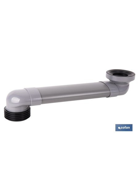 Verstellbare horizontale Verbindungsmanschette Ø90 mm für Toilette
