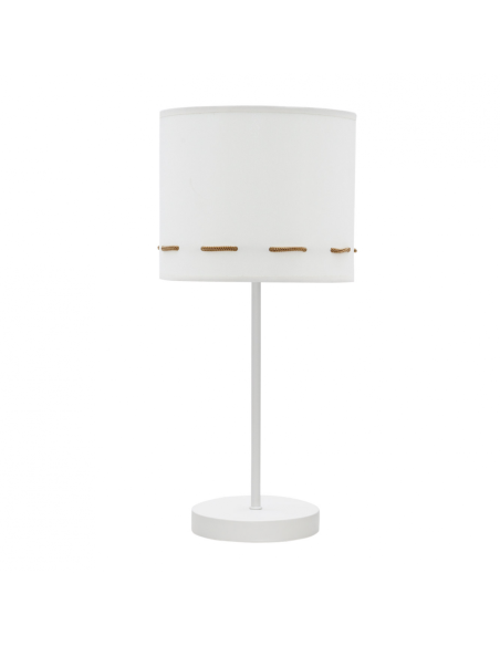 Lampe de table série Trazos textile marron E14