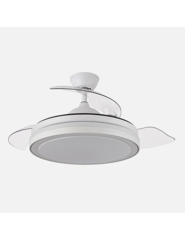 Ventola da soffitto DC Esparta Plus 107 cm con LED integrato e telecomando