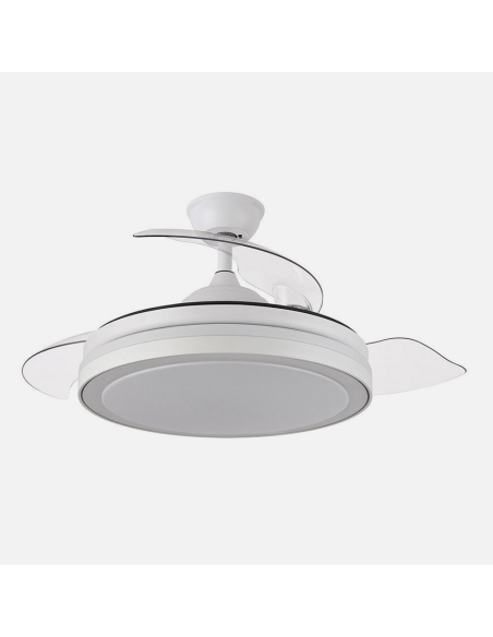 Ventola da soffitto DC Esparta Plus 107 cm con LED integrato e telecomando