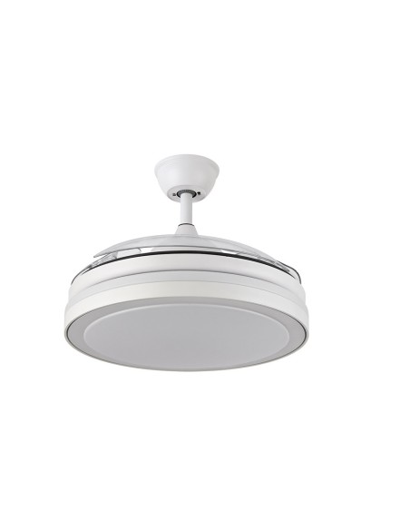 Ventola da soffitto DC Esparta Plus 107 cm con LED integrato e telecomando