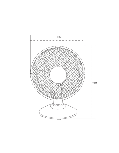 Cefir AC Motor Table Fan 3 Speeds