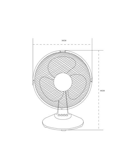 Cefir AC Motor Table Fan 3 Speeds