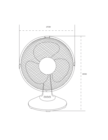 Cefir AC Motor Table Fan 3 Speeds