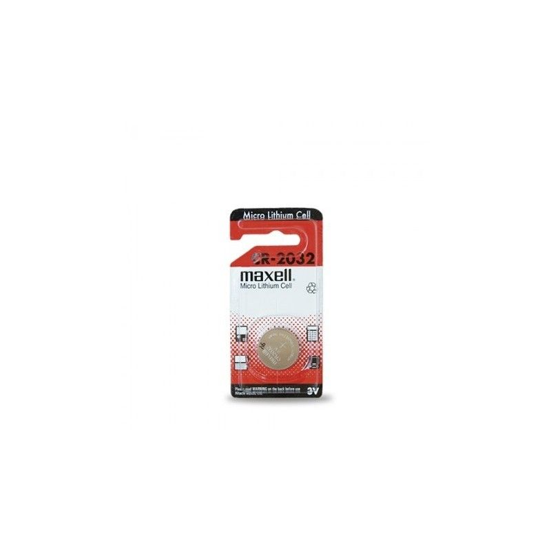 Bateria de lítio MAXELL CR2032 3V, blister 1 unidade.
