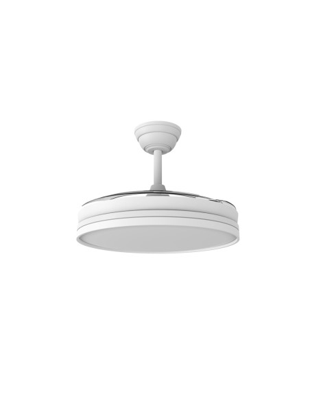 Ventola da soffitto Ferro Eco 48W con pale retrattili e telecomando