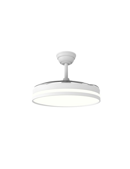 Ventola da soffitto Ferro Eco 48W con pale retrattili e telecomando