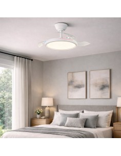 Ventilador de techo LED Rexus con aspas retráctiles y motor DC 6 velocidades 2