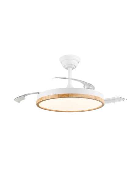 Ventilador LED Chief com pás retráteis e controlo remoto