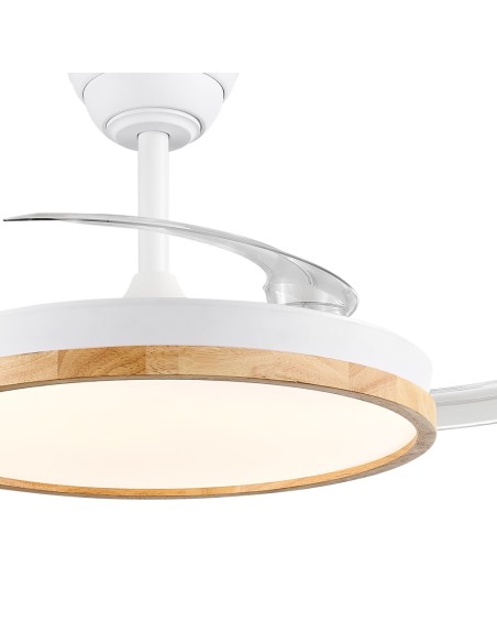 Ventilatore LED Chief con pale retrattili e telecomando