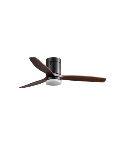 Ventilatore da soffitto Nine Eco Nero 122 cm con luce LED CCT e telecomando