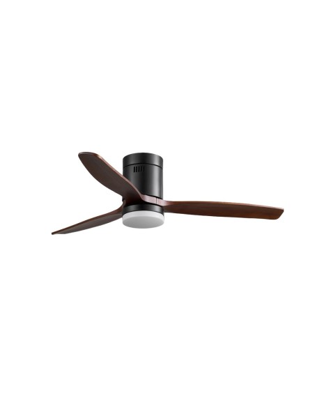 Ventilatore da soffitto Nine Eco Nero 122 cm con luce LED CCT e telecomando