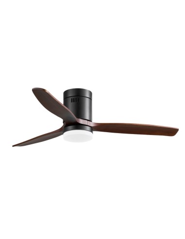 Ventilatore da soffitto Nine Eco Nero 122 cm con luce LED CCT e telecomando
