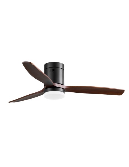 Ventilatore da soffitto Nine Eco Nero 122 cm con luce LED CCT e telecomando