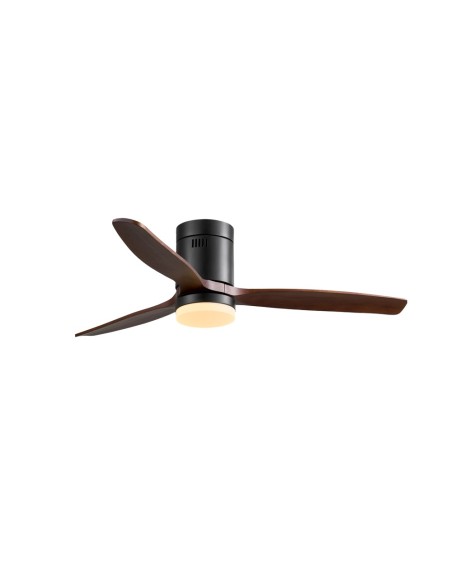 Ventilatore da soffitto Nine Eco Nero 122 cm con luce LED CCT e telecomando