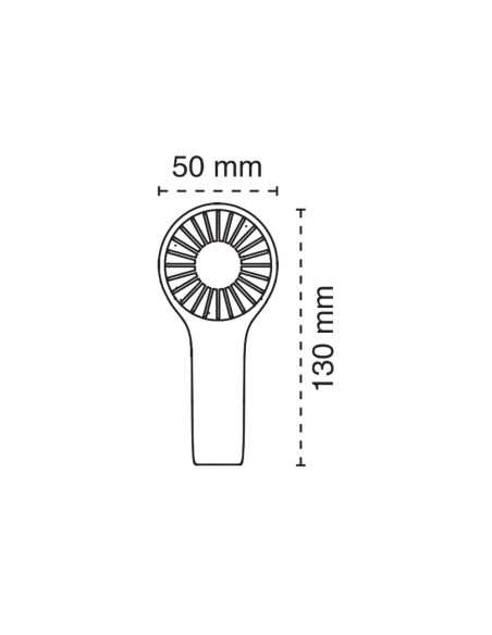 Ventilateur de main rechargeable vert 3 vitesses