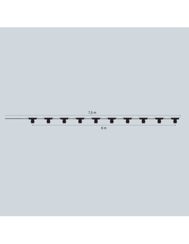 E27 Outdoor String Light 5.7M IP54 (10 Lights)