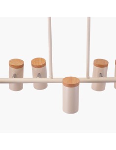 Seven-light Gio pendant GU10 cream finish 2