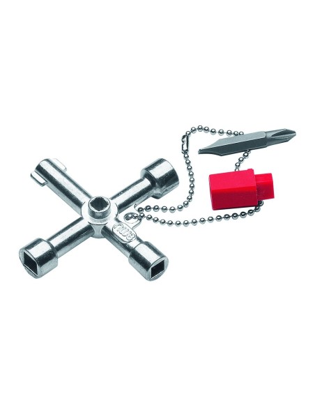 Universal wrench for electrical cabinets and control panels with 1/4 adapter