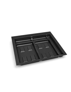 Recycle Emuca Drawer Bin Base, 2-hole 600mm module black...
