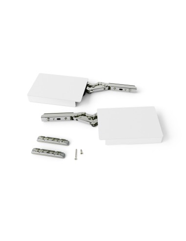 Sistema de compases Altius Lift para puertas elevables sin bisagras, blanco