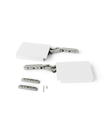 Sistema de compases Altius Lift para puertas elevables sin bisagras, blanco