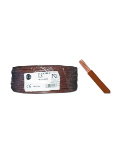 Fio elétrico flexível isento de halogênios 2,5 mm² 100 m marrom