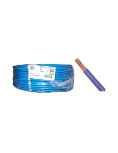 Halogen-free flexible electrical cable 6.0 mm² x 100 m blue