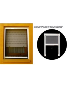 Self-retractable mosquito net kit 160x160 cm white