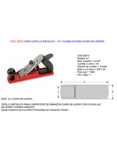 URKO Metal Brush 44 mm Iron Sheet